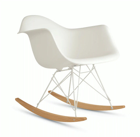Eames Molded Plastic Armchair, Rocker Base